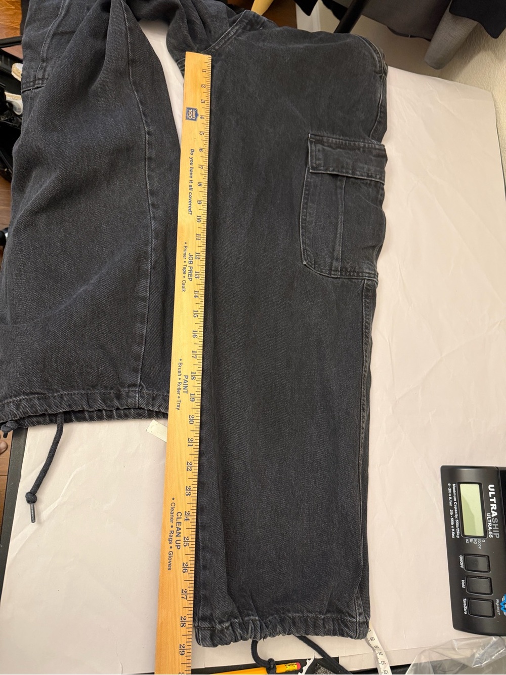 Levi's Black Cargo Wide-Leg Jeans 94 Baggy - Picture 15 of 15